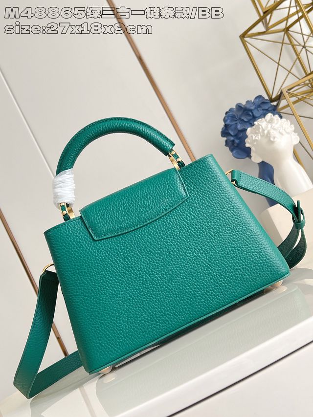 Louis vuitton original calfskin capucines BB M12345 green