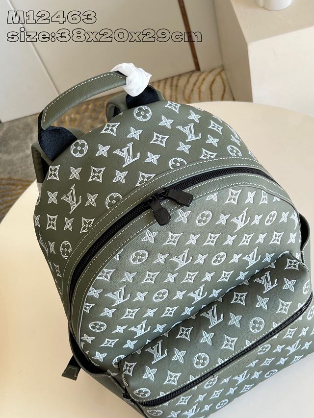 Louis vuitton original calfskin discovery backpack M12463 green