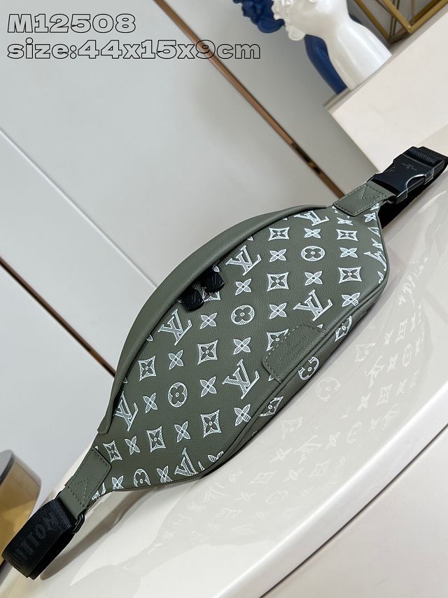 Louis vuitton original calfskin discovery bumbag M12508 green