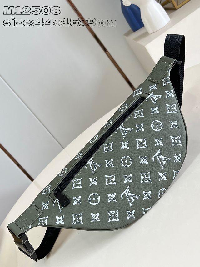 Louis vuitton original calfskin discovery bumbag M12508 green