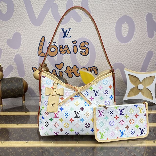 Louis vuitton original monogram canvas carryall PM handbag M13661 white