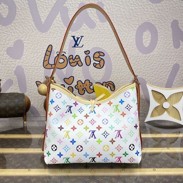 Louis vuitton original monogram canvas carryall PM handbag M13661 white