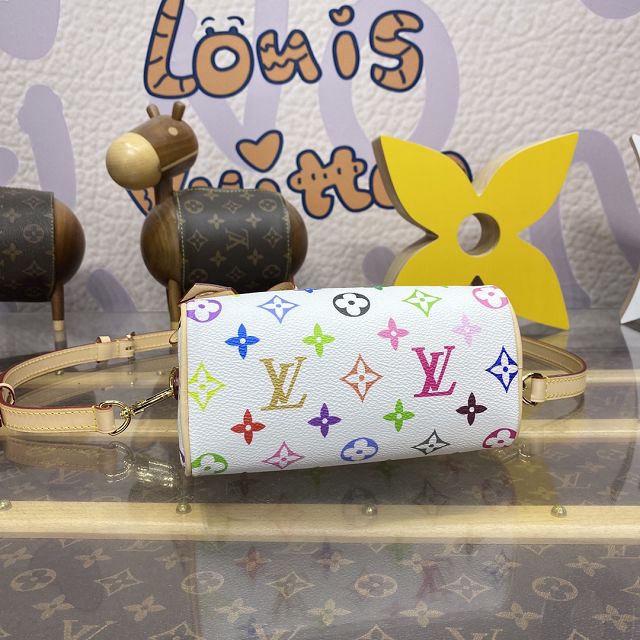 Louis vuitton original monogram canvas nano speedy M13391 white