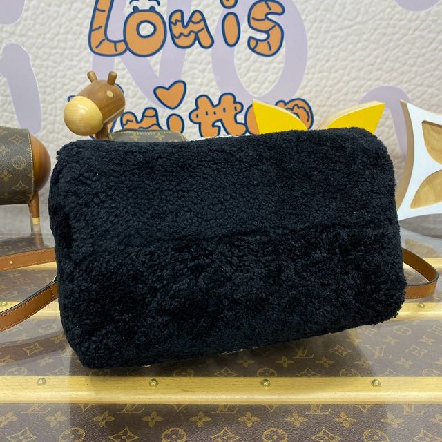 Louis vuitton original shearling speedy 25 M11797 black