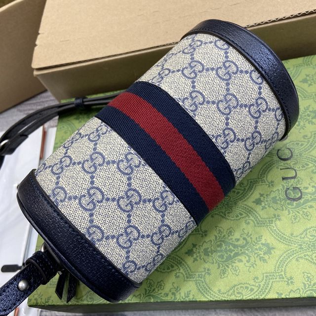 GG original canvas ophidia mini shoulder bag 795208 blue