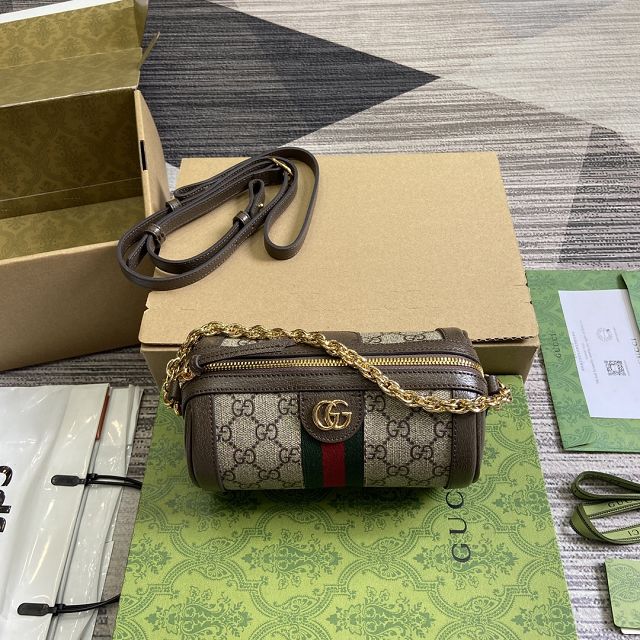GG original canvas ophidia mini shoulder bag 795208 coffee