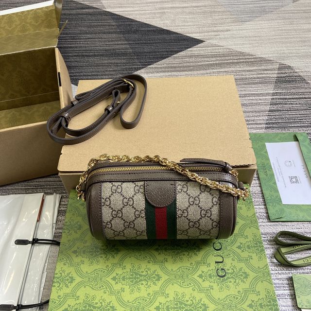 GG original canvas ophidia mini shoulder bag 795208 coffee
