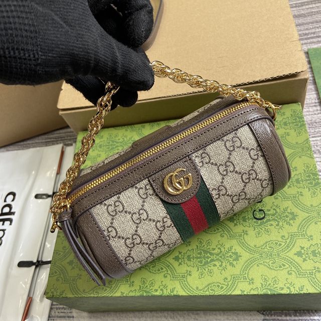 GG original canvas ophidia mini shoulder bag 795208 coffee