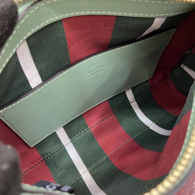 GG original canvas emblem small shoulder bag 815218 green