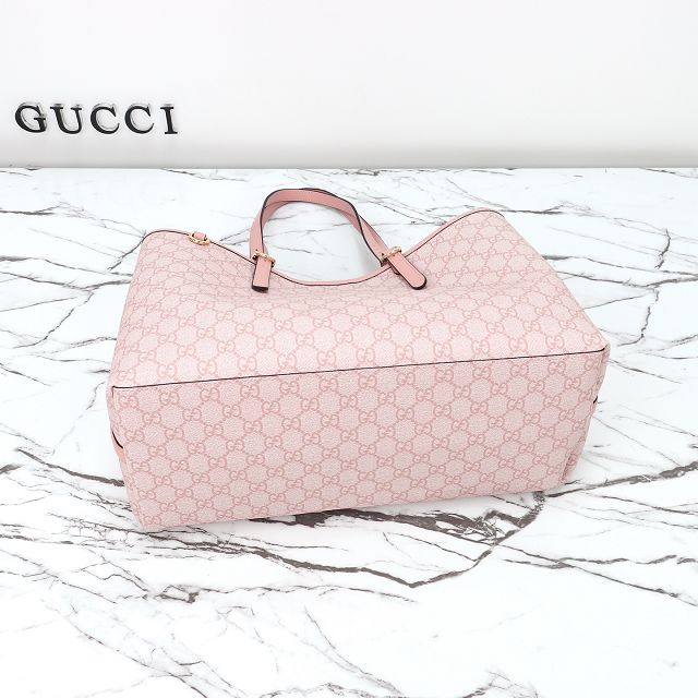 GG original canvas emblem medium tote bag 815213 pink