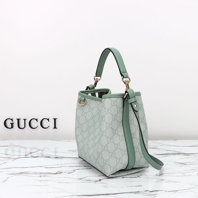 GG original canvas emblem mini bucket bag 815118 green