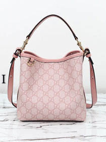GG original canvas emblem mini bucket bag 815118 pink