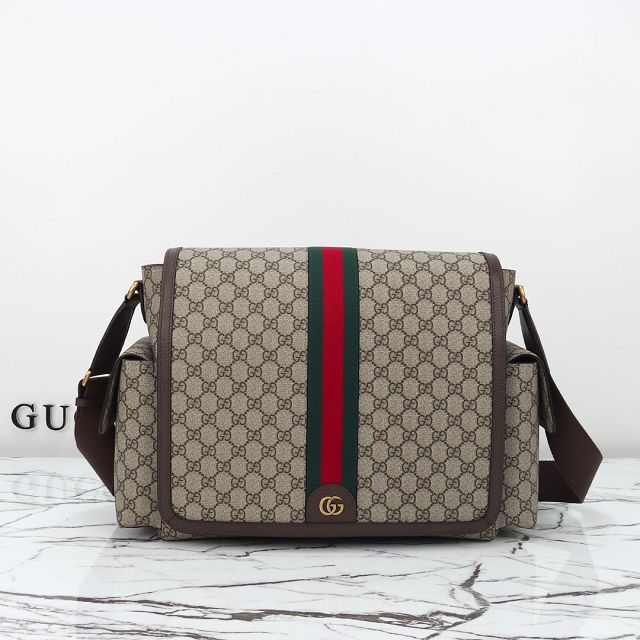 GG original canvas large changing bag 819287 brown