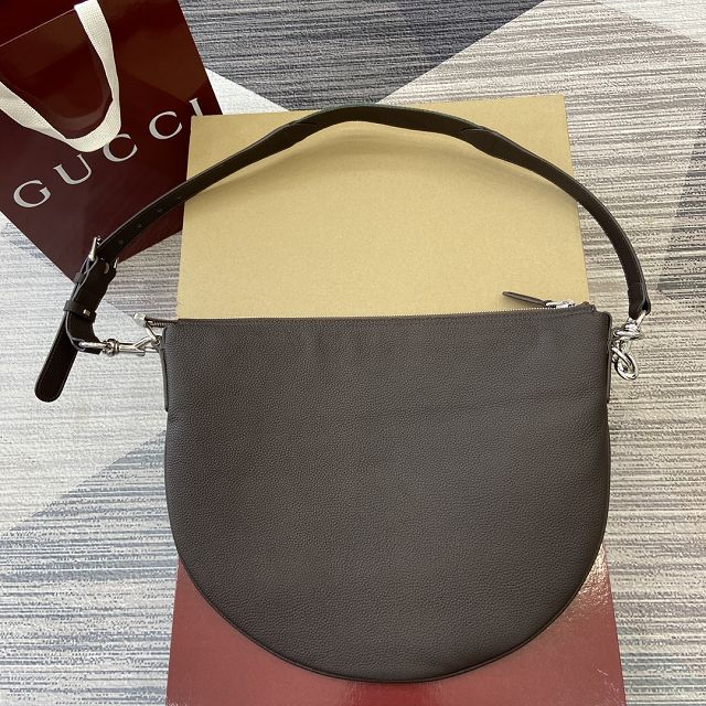 GG original calfskin body shoulder bag 801887 dark brown