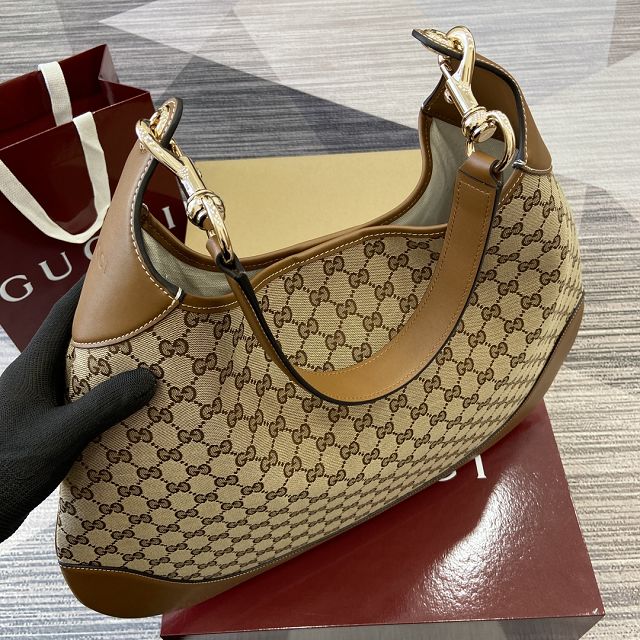 GG original canvas B large shoulder bag 815924 brown