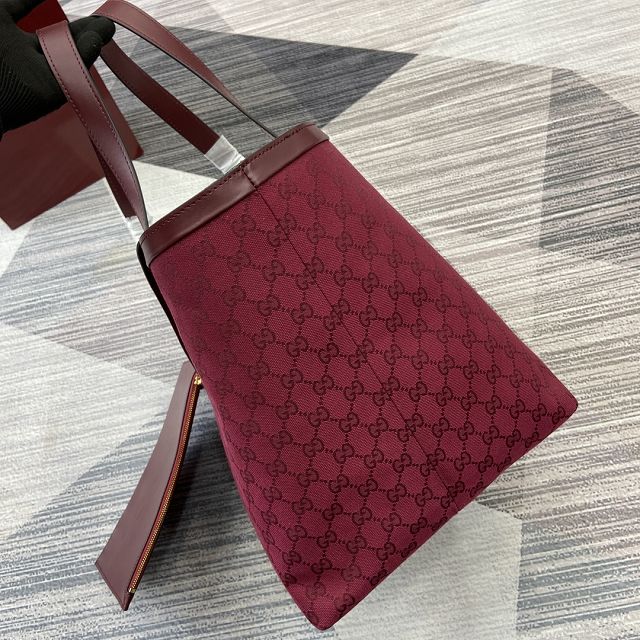 GG original canvas totissima medium tote bag 788203 red