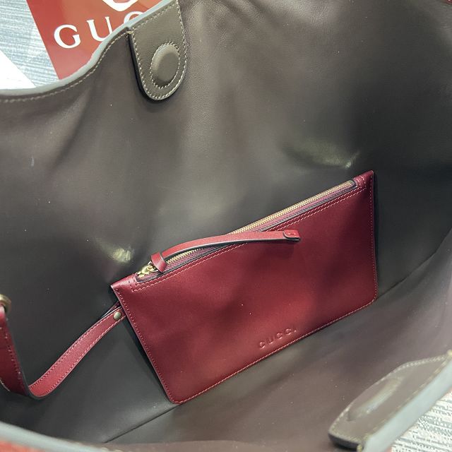 GG original suede B large shoulder bag 815924 bordeaux