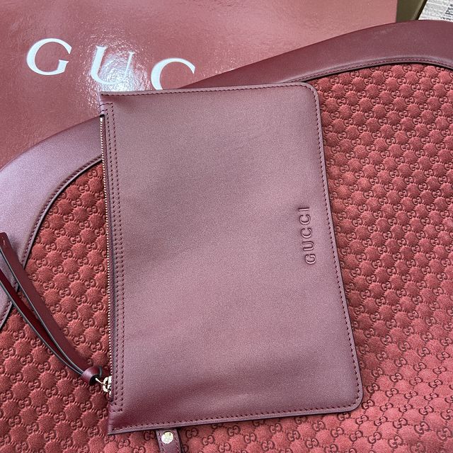 GG original suede B large shoulder bag 815924 bordeaux