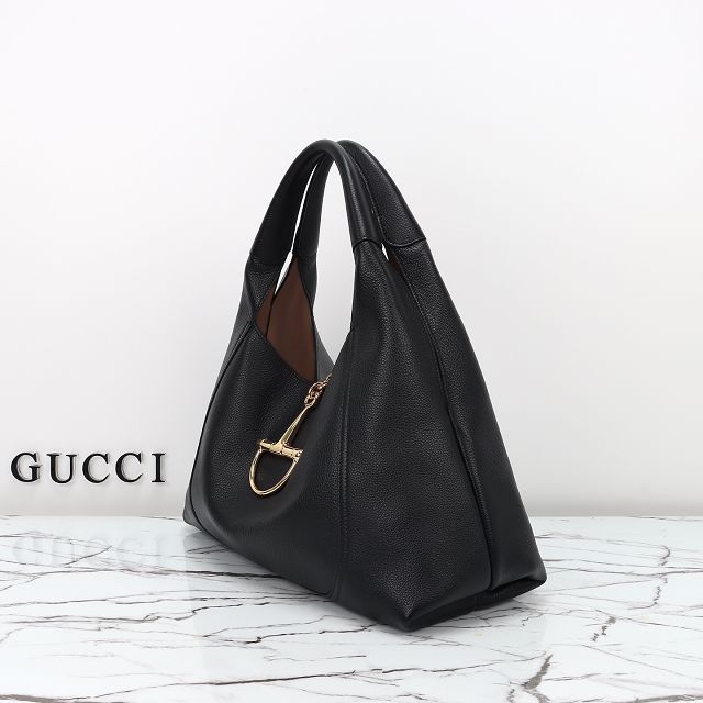 GG original calfskin softbit maxi shoulder bag 837466 black