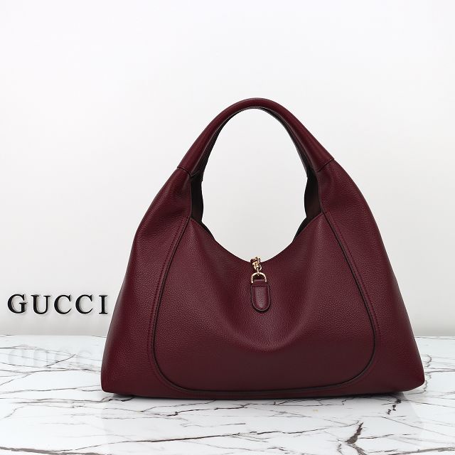 GG original calfskin softbit maxi shoulder bag 837466 bordeaux