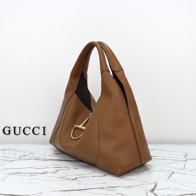 GG original calfskin softbit maxi shoulder bag 837466 brown