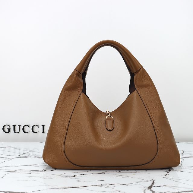 GG original calfskin softbit maxi shoulder bag 837466 brown