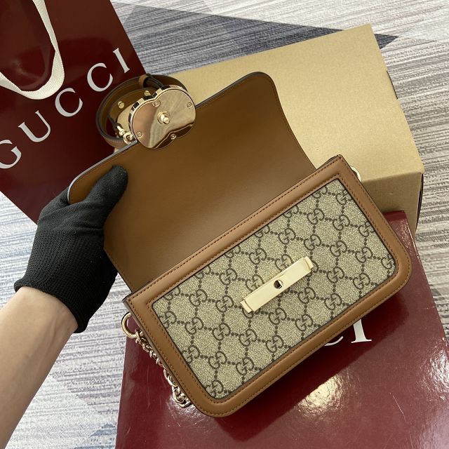 GG original canvas go small shoulder bag 826761 brown