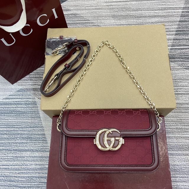 GG original canvas go small shoulder bag 826761 red