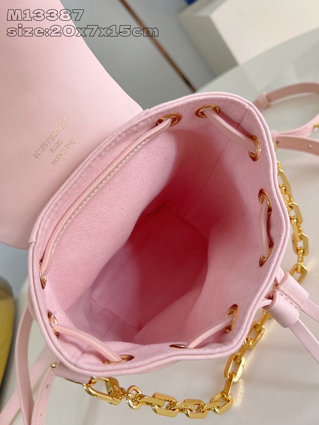 Louis vuitton original lambskin coussin backpack mini M13389 pink