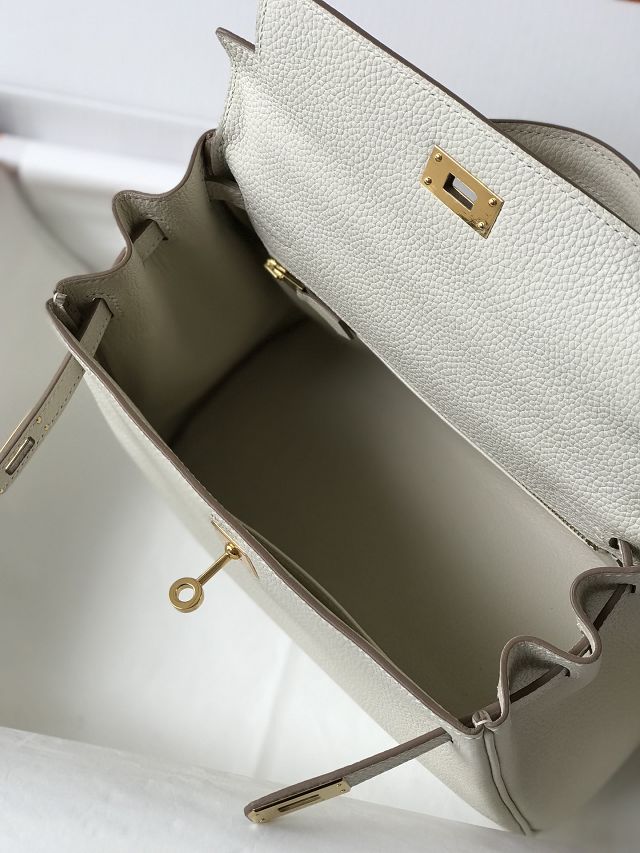 Hermes original togo leather kelly 28 bag K28 craie