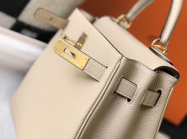 Hermes original togo leather kelly 28 bag K28 grey trench	
