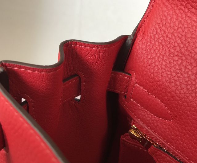 Hermes original togo leather kelly 28 bag K28 rouge casaque