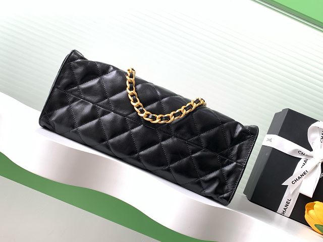 CC original calfskin shopping tote bag AS5303 black