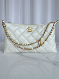 CC original lambskin large hobo bag AS5498 white