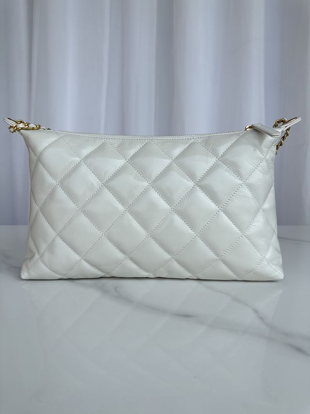 CC original lambskin large hobo bag AS5498 white