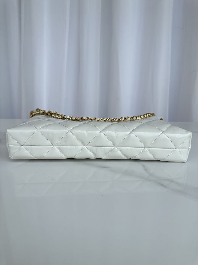 CC original lambskin large hobo bag AS5498 white