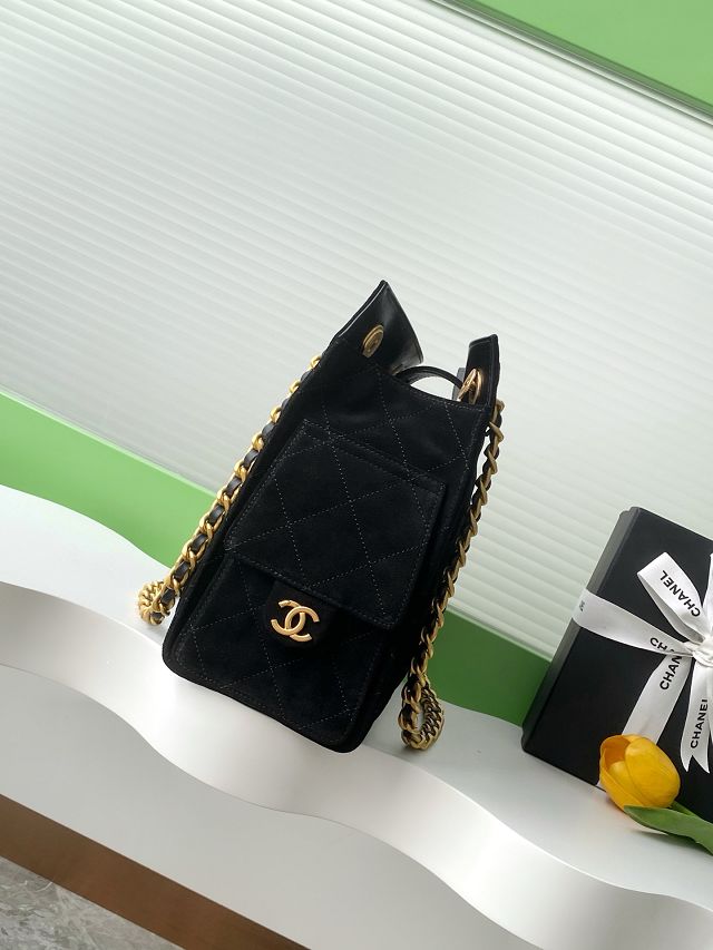 CC original suede shopping tote bag AS5303 purple