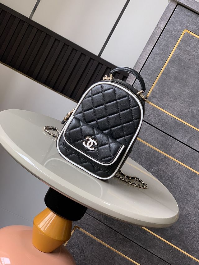 CC original lambskin mini backpack AP4514 black