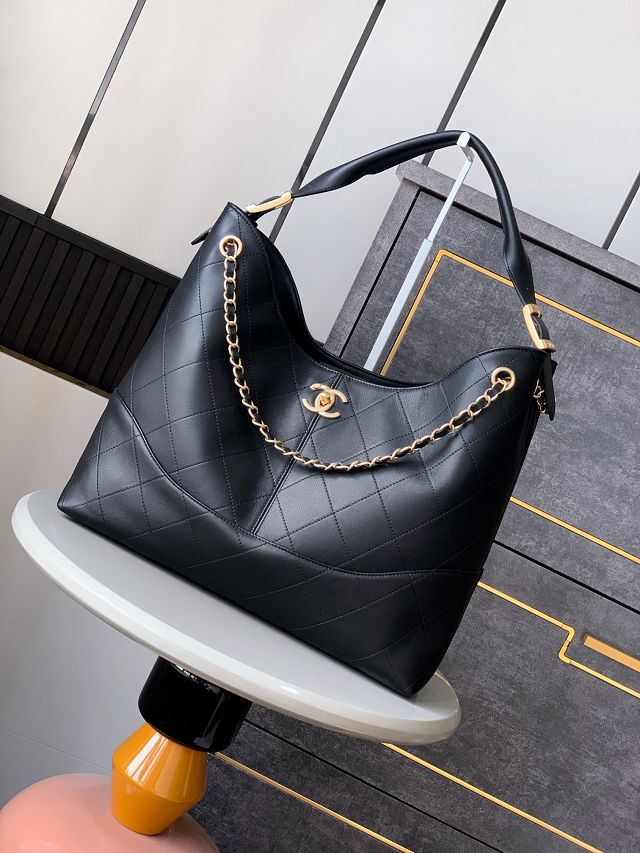 CC original calfskin shopping tote bag AS5405 black
