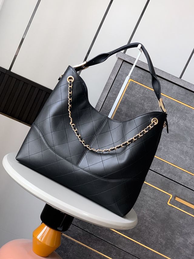 CC original calfskin shopping tote bag AS5405 black