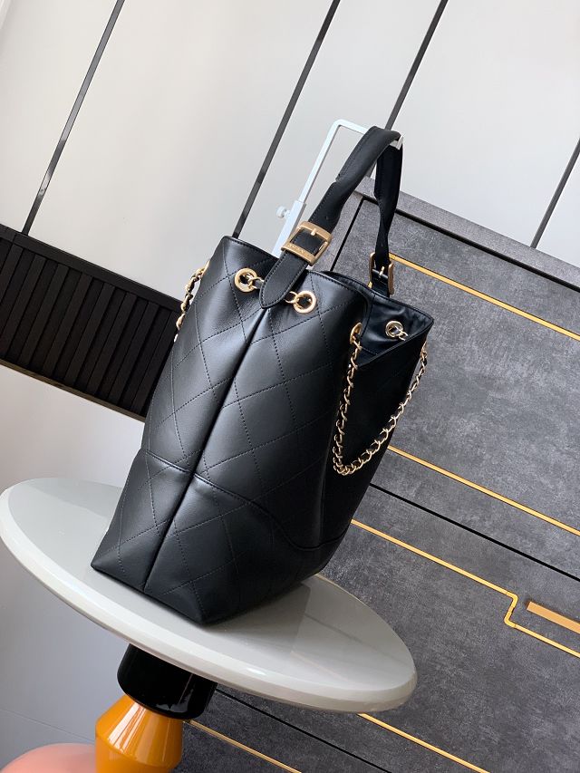 CC original calfskin shopping tote bag AS5405 black