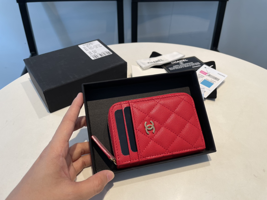 CC original grained calfskin card holder AP1650 