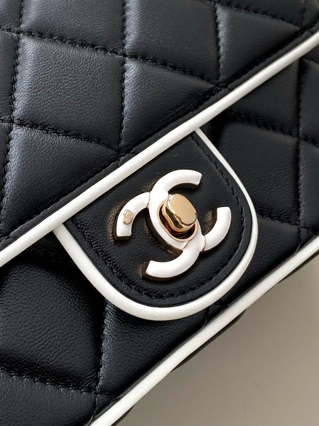 CC original lambskin mini flap bag AS5151 black