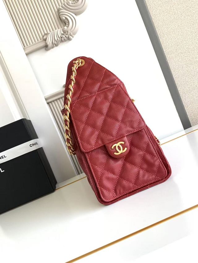 CC original grained calfskin 25 small handbag AS5293 bordeaux