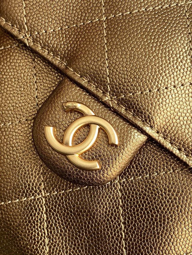 CC original grained calfskin 25 small handbag AS5293 gold