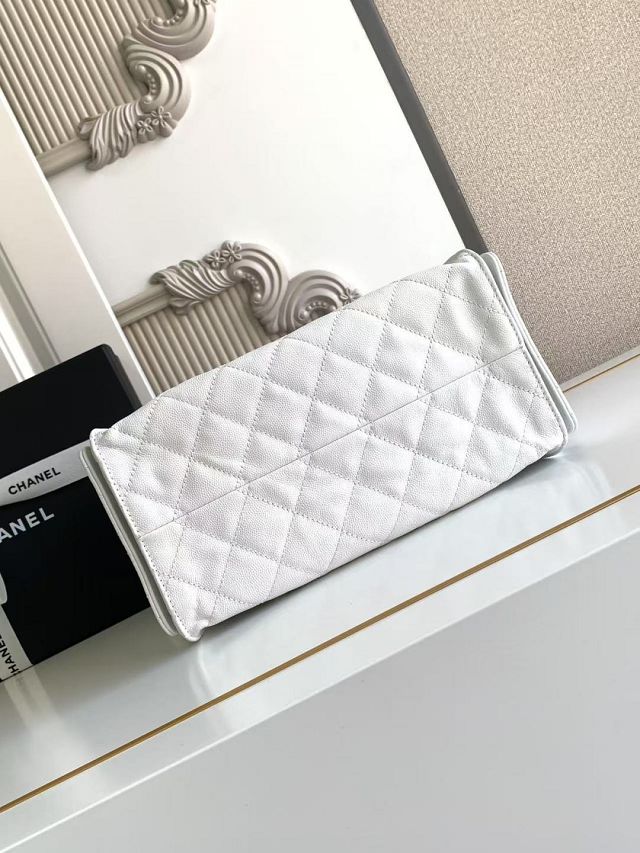 CC original grained calfskin 25 small handbag AS5293 white
