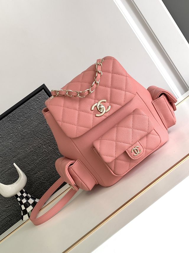 CC original grained calfskin backpack AS3860 pink