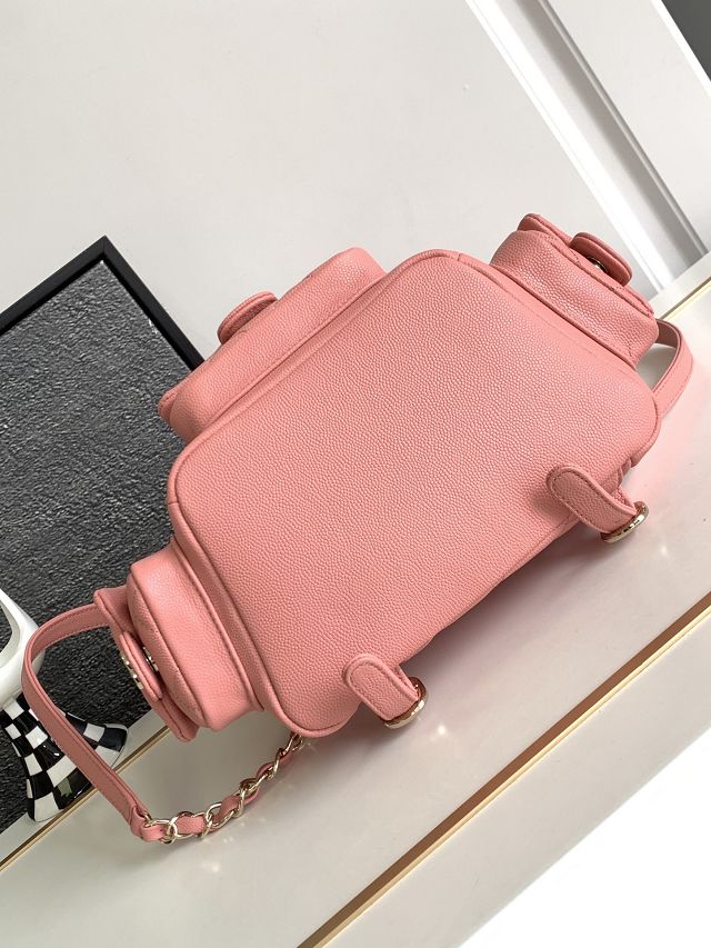 CC original grained calfskin backpack AS3860 pink