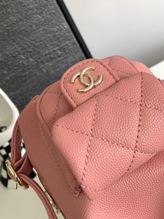 CC original grained calfskin small backpack AS3787 pink