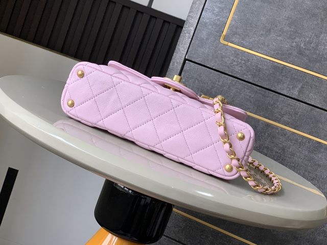 CC original lambskin small top handle flap bag AS5355 pink